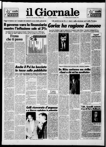 Il giornale : quotidiano del mattino